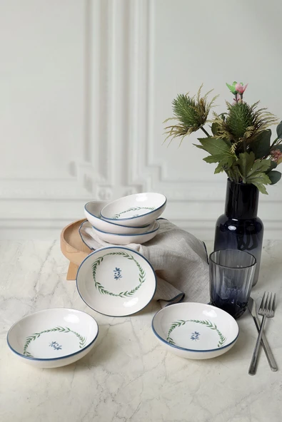 Keramika Daphne Halka Çerezlik / Sosluk 13 Cm 6 Adet 22925 - 4