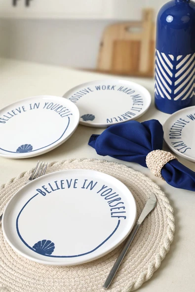 Keramika Ocean Muse Nordıc Pasta Tabağı 22 Cm 4 Adet 22950-55 - Resim 2