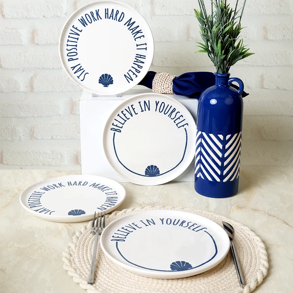 Keramika Ocean Muse Nordıc Pasta Tabağı 22 Cm 4 Adet 22950-55