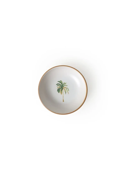 Keramika Bronze Palmiye Halka Çerezlik / Sosluk 13 Cm 6 Adet 22901 - 6