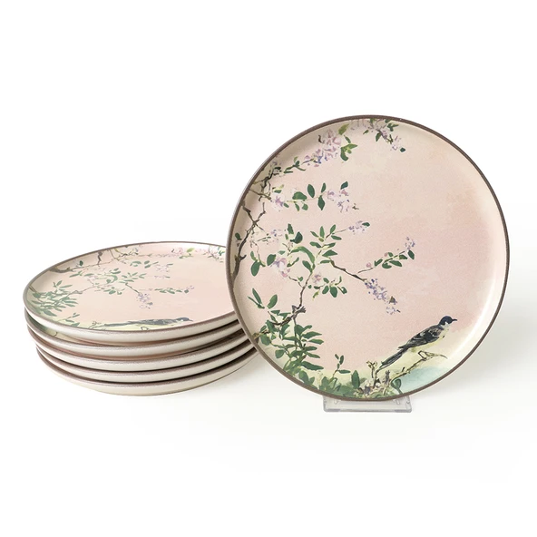 Keramika Pink Woods Kahvaltı Takımı 12 Parça 6 Kişilik 22639-41 - 9