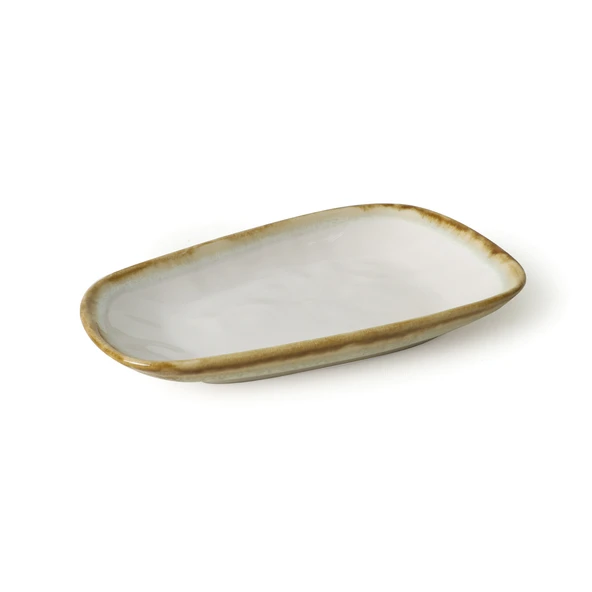 Keramika Shizen Mavi / Krem Tetra Kayık Tabak 28 Cm 2 Adet Q39-Q44 - 5