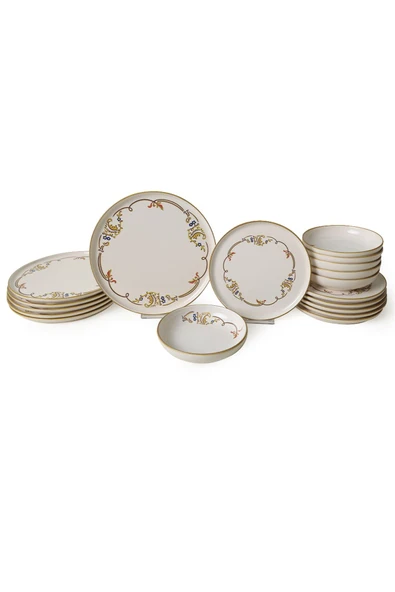 Keramika Bronze Bloom Yemek Takımı 18 Parça 6 Kişilik 22926-27-29 - 7