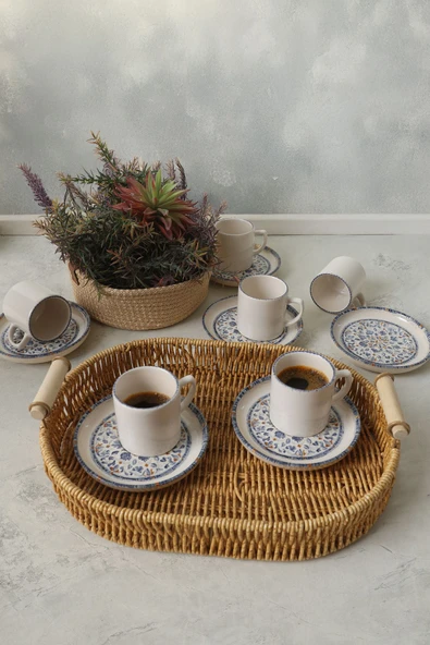 Keramika Sapphire Nordic Kahve Takımı 12 Parça 6 Kişilik 22743-44 - 2