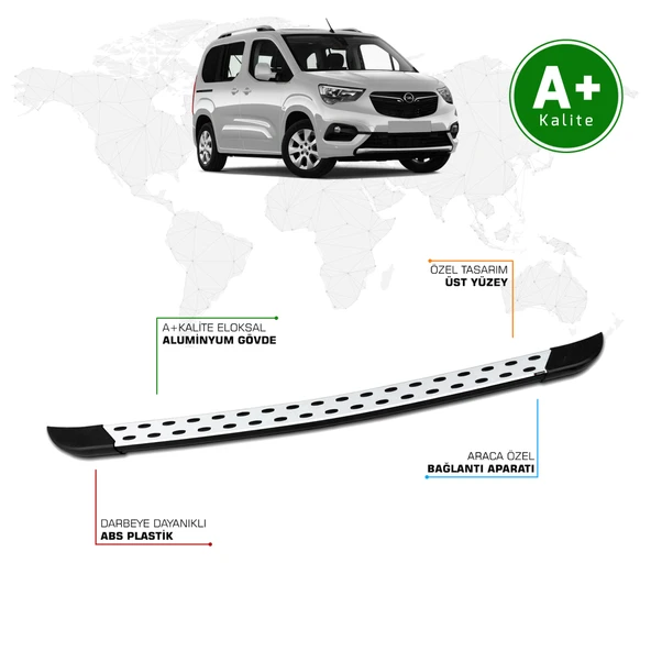 Opel Combo Arka Basamak Kısa Şasi 2019 Model ve Sonrası TrimLine