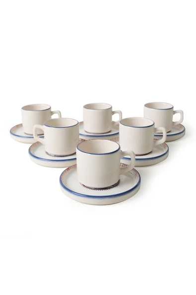 Keramika Marine Wonders Stackable Çay Takımı 12 Parça 6 Kişilik 22741-22905 - 5