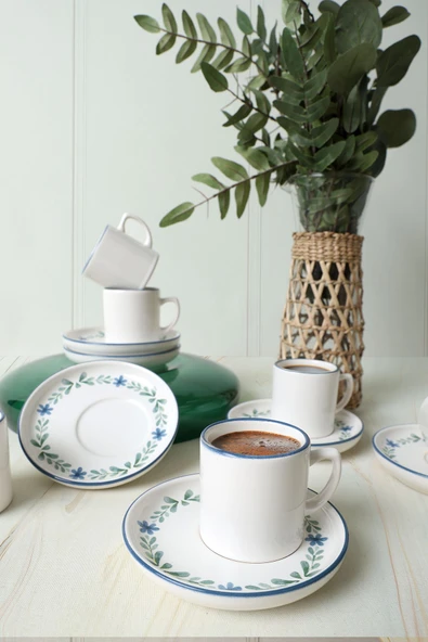 Keramika Daphne Nordic Kahve Takımı 12 Parça 6 Kişilik 22921-24