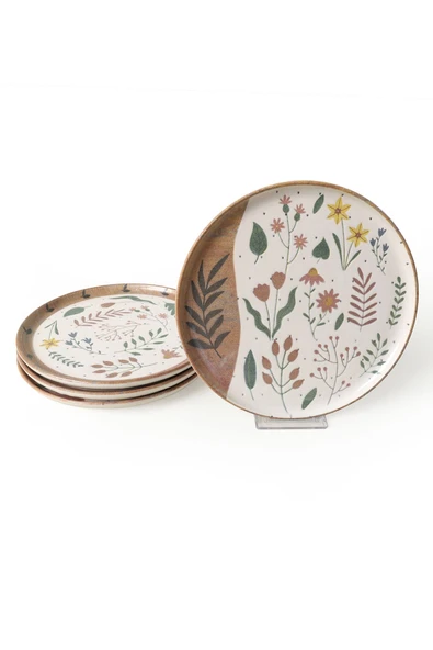 Keramika Soft Bloom Nordic Pasta Tabağı 22 Cm 4 Adet 22876-77 - Resim 7