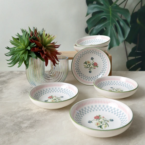 Keramika Rose Line Halka Çerezlik / Sosluk 13 Cm 6 Adet 22911 - 4