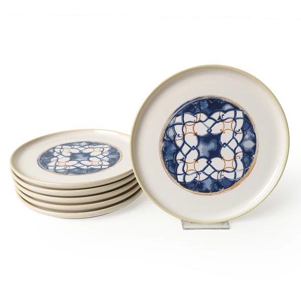 Keramika Wave Flow Nordic Pasta Tabağı 22 Cm 6 Adet 22748 - 10
