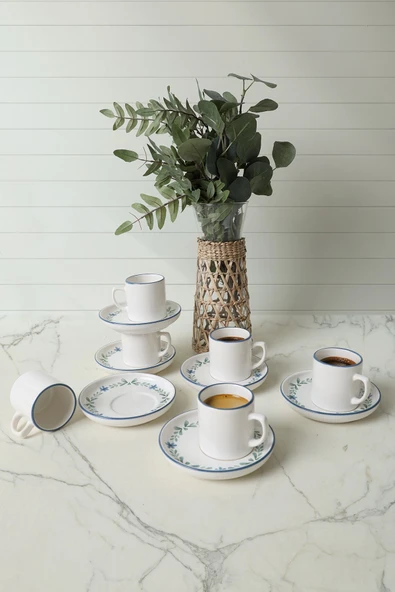 Keramika Daphne Nordic Kahve Takımı 12 Parça 6 Kişilik 22921-24 - 3