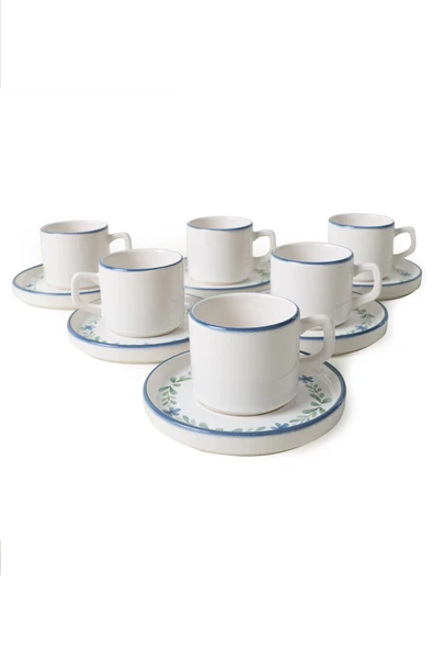 Keramika Daphne Stackable Çay Takımı 12 Parça 6 Kişilik 22921-24 - 5