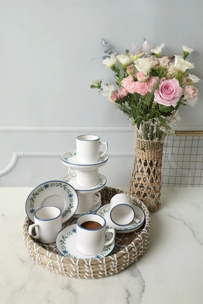 Keramika Daphne Nordic Kahve Takımı 12 Parça 6 Kişilik 22921-24 - 2