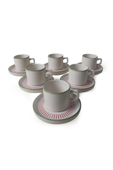 Keramika Rose Line Stackable Çay Takımı 12 Parça 6 Kişilik 22910-12 - 4
