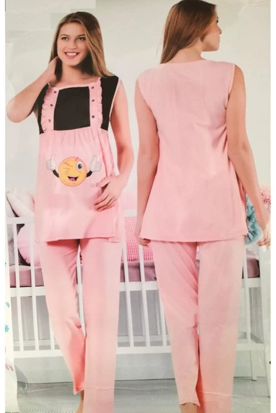 POLKAN  Emoji desenli penye hamile / lohusa takım