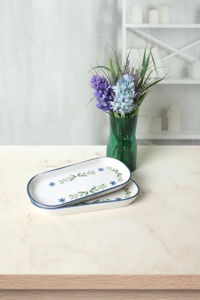 Keramika Daphne Noyan Kayık Tabak 26 Cm 2 Adet 22922 - Resim 4