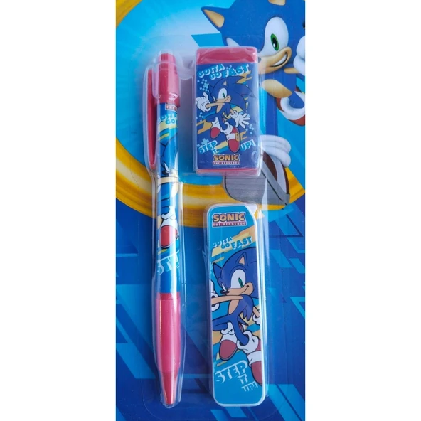 Sonic Kırtasiye Seti Versatil Kalem + Silgi + Uç 582456 - 2