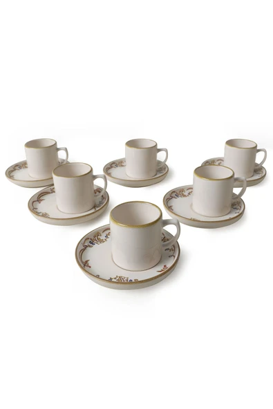 Keramika Bronze Bloom Nordic Kahve Takımı 12 Parça 6 Kişilik 22928-29 - 4