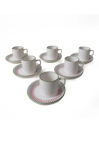 Keramika Rose Line Nordic Kahve Takımı 12 Parça 6 Kişilik 22910-12 - 4