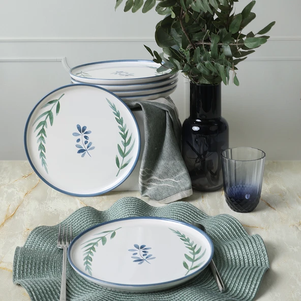 Keramika Daphne Nordic Pasta Tabağı 22 Cm 6 Adet 22923 - 5