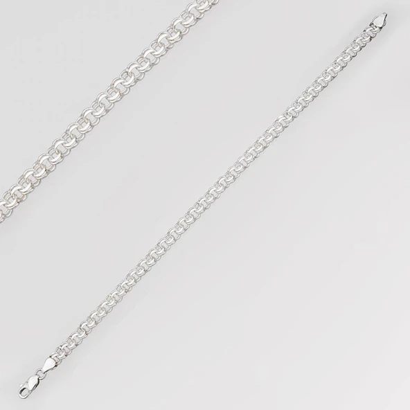 Garibaldi Modeli 925 Ayar Gümüş Erkek Bileklik Künye - 2