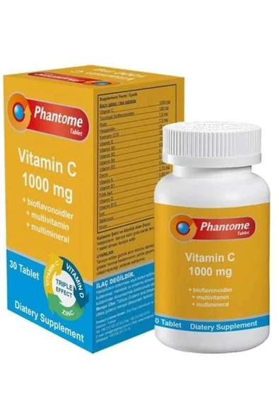 Phantome Vitamin C 1000 Mg Multivitamin Complex 30 Tablet - 2