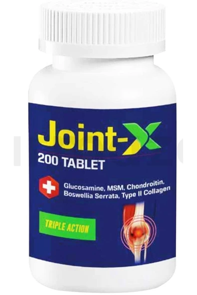 Joint-X Glukozamin Kondroitin Msm Eklem Ve Kas Ağrılarına Etkili 200 Tablet Tip 2 Kolajen