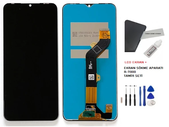 Tkgz Tecno Spark Go 2024 Lcd Dokunmatik Ekran SERVİCE PACK + B-7000 + TAMİR SETİ - Resim 2