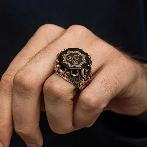 3 Hilal Bozkurt Ayyıldız 925 Gümüş Yüzük - 5