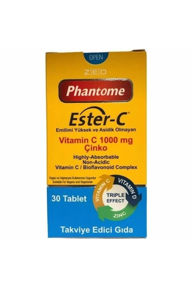 Rodrigo Phantome Ester-c Vitamin C 1000 Mg Çinko Vitamin D