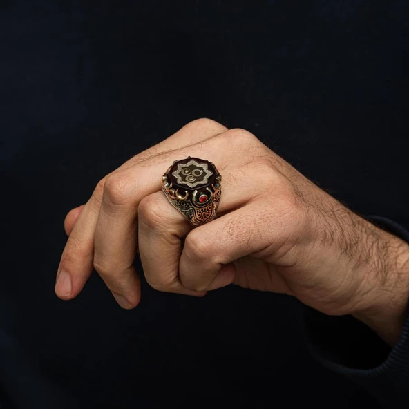 3 Hilal Bozkurt Ayyıldız 925 Gümüş Yüzük - 3