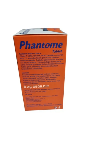 Phantome Panax Ginseng Özlü 30 Tablet Multivitamin Gıda Takviyesi C Vitamini - 4