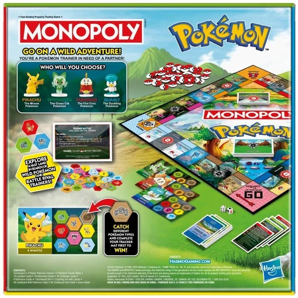 Orjinal Monopoly Pokemon İngilizce Monopoly - 8