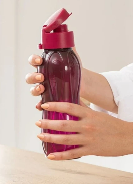Okul Matarası Kapaklı BPA FREE Öğrenci Suluğu Mor PP-5 Kokusuz Suluk Sporcu Suluk 750 Ml - 2