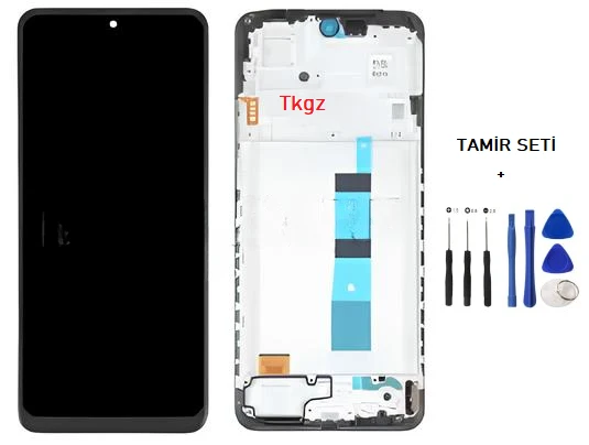 Tkgz Xiaomi Redmi NOTE 12 -4G- Lcd Ekran Dokunmatik SERVİCE PACK - FULL ÇITALI + TAMİR SETİ - Resim 2