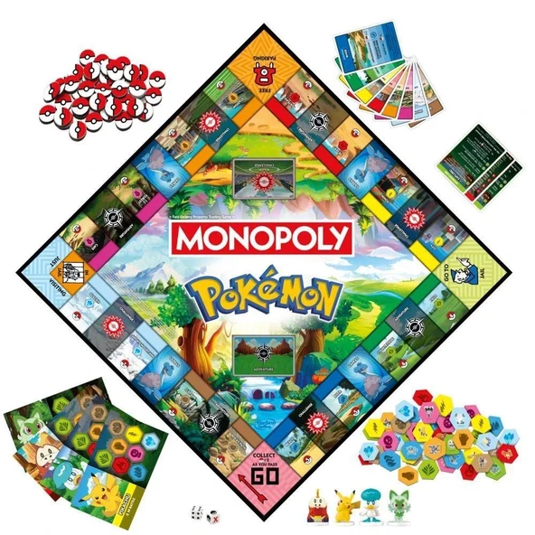 Orjinal Monopoly Pokemon İngilizce Monopoly - 7