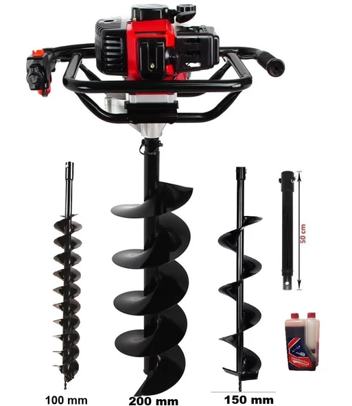 Gardenpro TKDZ-03/52 Toprak Burgu Makinası Set-1