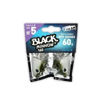 Fiiish Black Minnow BM160/5 BM015 Off Shore 60gr Kaki Jig Head