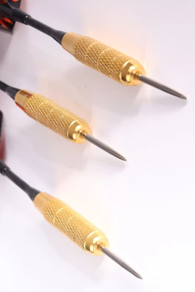 Delta 20 Gr. Dart Oku (3’lü Set) - Çelik Uç + Pirinç Gövde + Renkli Kanat - Dart Oku Seti - 3