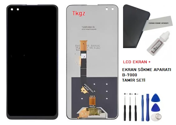 Tkgz Tecno Camon 16 Premier Lcd Ekran Dokunmatik SERVİCE PACK + B-7000 + TAMİR SETİ - Resim 2
