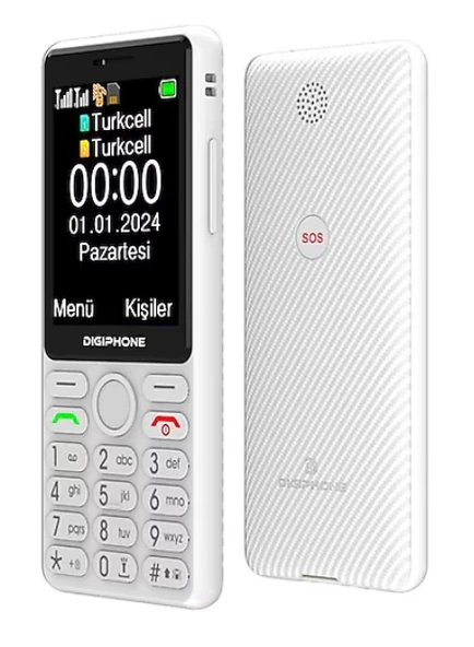 Digiphone S600 Plus Beyaz Tuşlu Cep Telefonu (Kvk Türkiye Garantili) - 2
