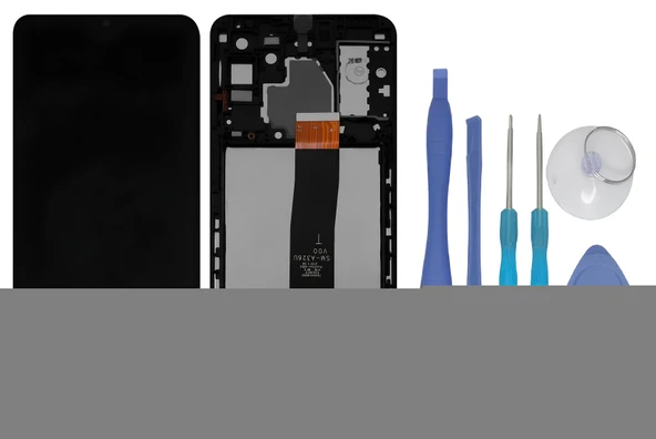 Tkgz Samsung Galaxy M32 5G SM-M326 Lcd Ekran Dokunmatik SERVİCE PACK - FULL ÇITALI + TAMİR SETİ - Resim 2