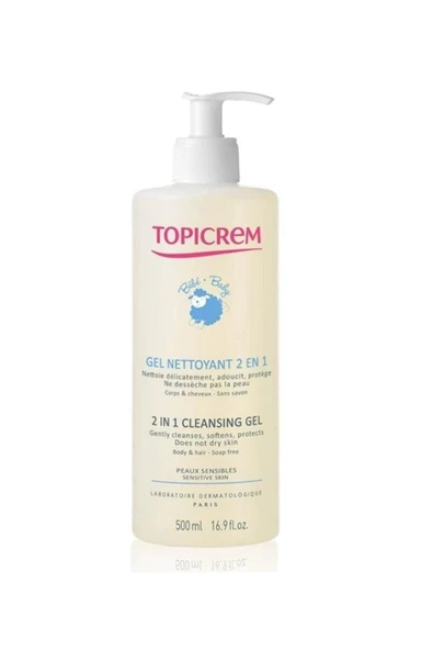 Topicrem Baby 2 In 1 Cleansing Gel Bebek Şampuanı 500 ml