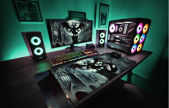 Rygen Gaming Mouse Pad 90x40 Hellborn Mousepad Xxl Oyuncu Mouse Pad Büyük Mousepad - 3