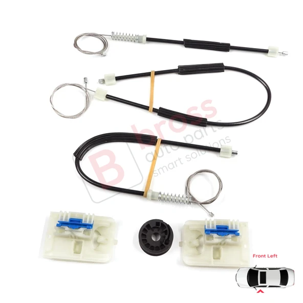 VW Golf MK7 5G 2012-2021 4/5 Kapı 5G4837461 İçin Ön Sol Kapı Cam Kriko Tamir Seti ürün görseli 1