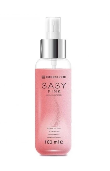 Biobellinda Sasy Pembe Simli Vücut Spreyi 100 ml