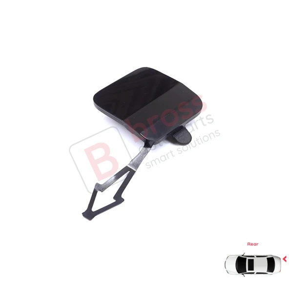 Renault Clio MK5 V B7 BJA 2019-2023 Makyajsız Kasa için Arka Tampon Çeki Demiri Kapağı ASTARLI - Resim 4