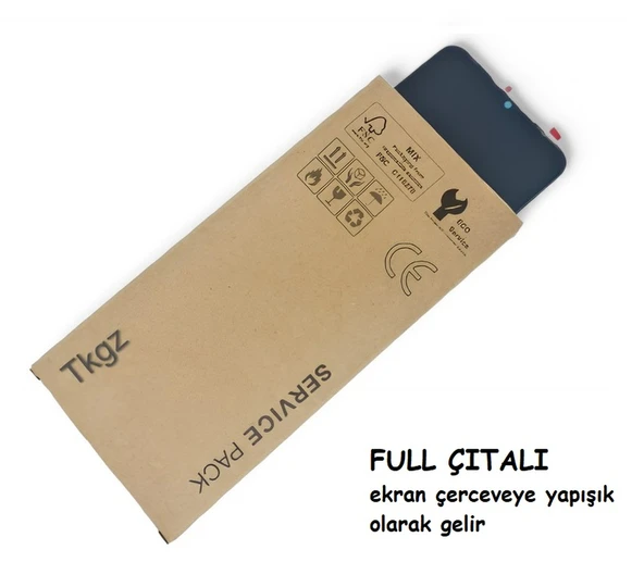 Tkgz Xiaomi POCO X3 NFC Lcd Ekran Dokunmatik SERVİCE PACK - FULL ÇITALI SİYAH