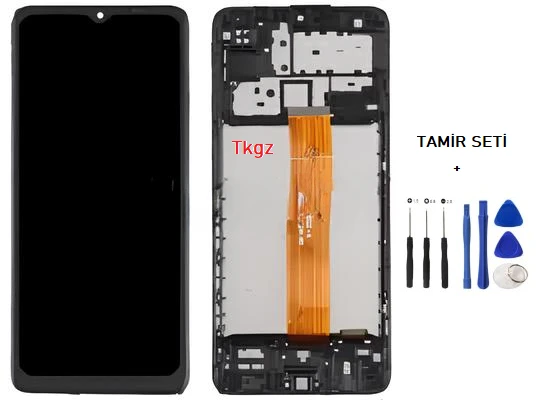 Tkgz Samsung Galaxy M12  - SM-M127 Lcd Ekran Dokunmatik SERVİCE PACK - FULL ÇITALI + TAMİR SETİ - Resim 2