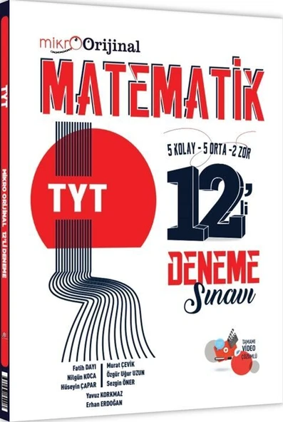 Mikro Orijinal Tyt Matematik Deneme 12 Li ürün görseli 1
